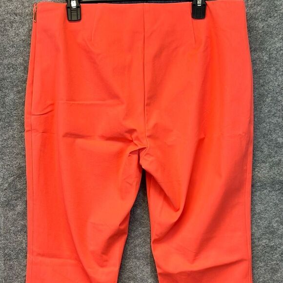NWT LAUREN RALPH LAUREN Women’s Ankle Pants 14 Side Zip Stretch Slim Fit Coral - Picture 11 of 15